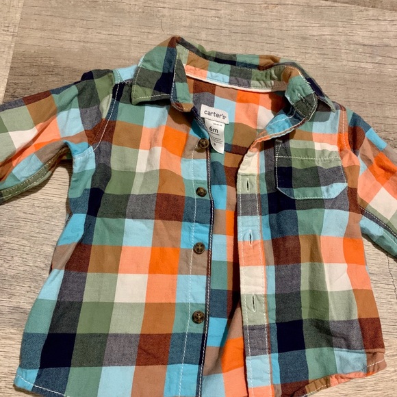 Carters Spring Plaid Shirts - Big Bro/Little Bro - Picture 3 of 4